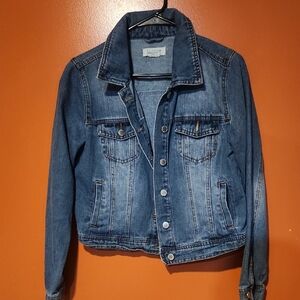 Women's Medium Blue Denim Jacket - Classic Jean Jacket